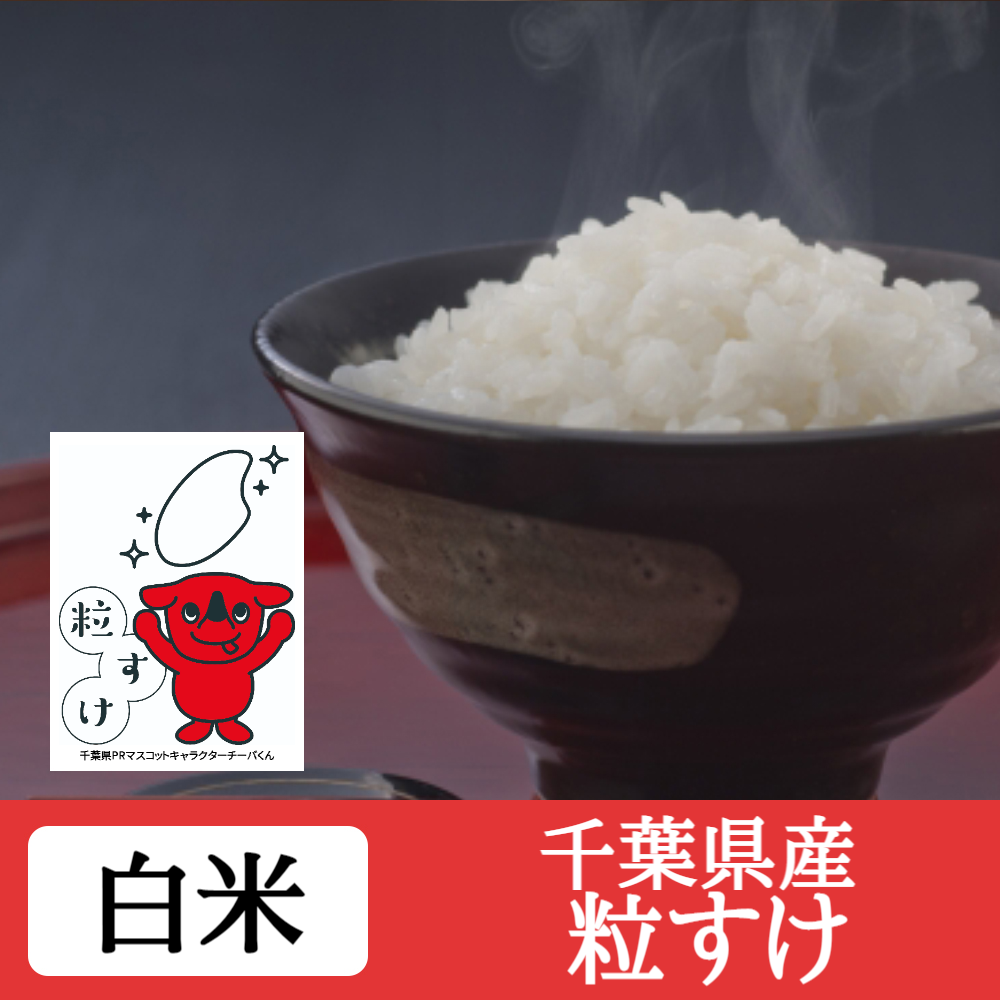 ヨロズヤ　千葉県産つぶすけ「粒すけ」　精白米　５年産　千葉のおいしいお米専門店